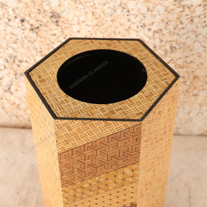 Vintage Japanese Trash Can — Wood, 2000, Heisei Era (SKU: 25S-732) - 2