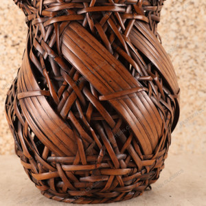 Vintage Japanese Ikebana Basket — Bamboo, 1950, Showa Era (SKU: 25S-618) - 2