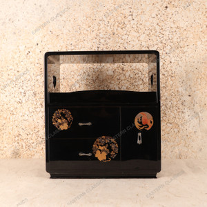 Vintage Japanese Sewing / Jewelry Box — Wood, 1950, Showa Era (SKU: 25S-674-1) - 2