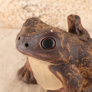 Vintage Japanese Frog — Pottery, 1960, Showa Era (SKU: 25S-680-2) - 2