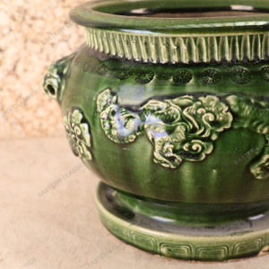 Vintage Japanese Hibachi — Pottery, 1980, Showa Era (SKU: 25S-686) - 2