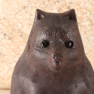 Vintage Japanese Tanuki Racoon Dog — Pottery, 2000, Heisei Era (SKU: 25S-688) - 2