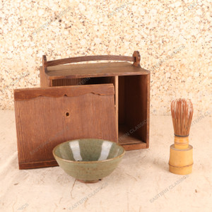 Antique Japanese Tea Bowl Set — Ceramic, 1910, Taisho Era (SKU: 25S-442) - 1