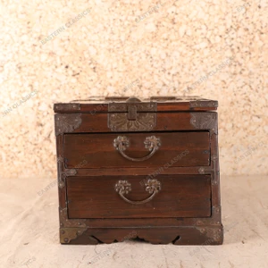 Antique Japanese Mirror Box — Wood (SKU: 25S-768) -
