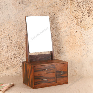 Vintage Japanese Kyodai Mirror Box — Wood, 1940, Showa Era (SKU: 25S-459) - 1