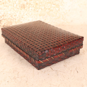 Antique Japanese Letter Box — Bamboo, 1920, Taisho Era (SKU: 25S-532)