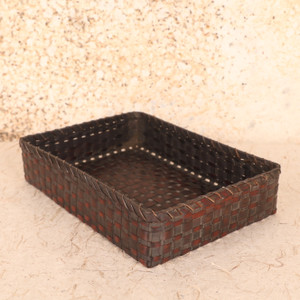 Antique Japanese Letter Box — Bamboo, 1920, Taisho Era (SKU: 25S-516-1-B)