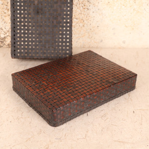 Antique Japanese Letter Box — Bamboo, 1920, Taisho Era (SKU: 25S-516-3)