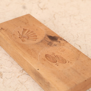 Vintage Japanese Kashigata Japanese Fan Cake Mold (25S-612-8)