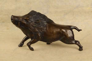 Antique Japanese Wild Boar — Bronze (SKU: 25D-104) -