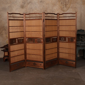 Japanese Tsuitate Divider 4 Panel Screen (25S-429)
