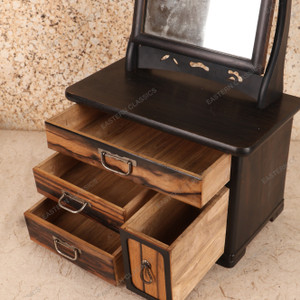 Vintage Japanese Mirror — Wood (SKU: 25S-763) - 