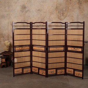 Japanese Tsuitate Divider 4 Panel Screen (25S-521)