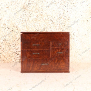 Vintage Japanese Haribako Sewing / Jewelry Box — Wood, 1950, Showa Era (SKU: 25S-769) - 1