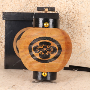 Antique Japanese Chochin Lamp Shade — Wood (SKU: 25S-470) -