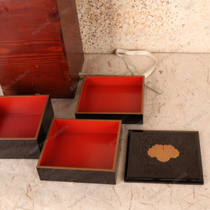 Antique Japanese Jubako Lunch Box — Wood, 1880, Meiji Era (SKU: 25S-642) - 2
