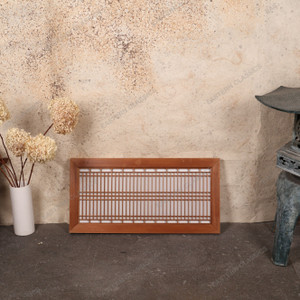 Antique Japanese Kumiko Style Ranma Transom — Architectural Wood Decor, 1920, Taisho Era (SKU: 25S-487-2) - 1