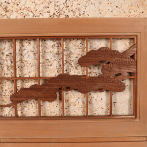 Vintage Japanese Shoin Door Panel — Traditional Wooden Architectural Element, 1940, Showa Era (SKU: 25S-621) - 2