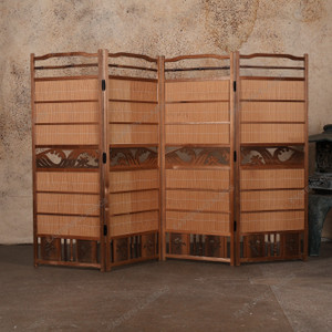 Vintage Japanese Panels Screen Divider (SKU: 25D-330) - 