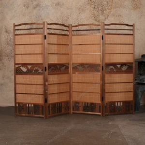 Vintage Japanese Panels Screen Divider (SKU: 25D-330) -