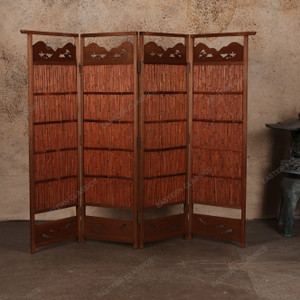 Antique Japanese Panels Screen Divider (SKU: 25D-353) - 