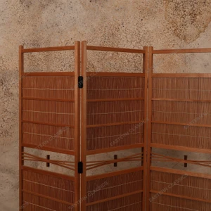 Vintage Japanese Panels Screen Divider (SKU: 25D-029) -