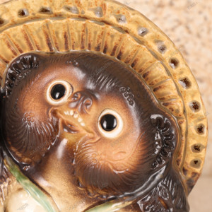 Vintage Japanese Tanuki Statue (SKU: 25D-425-1) - 