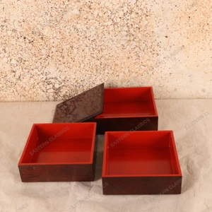 Vintage Japanese Tiered Food Box (SKU: 25D-454) -