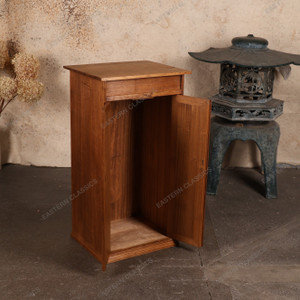 Vintage Japanese Shrine Cabinet Wooden Altar Chest With Double Doors - 1940s Showa Era (25D-G008) -