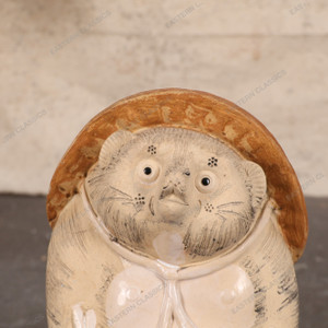 Vintage Japanese Tanuki Statue (SKU: 25D-444) - 
