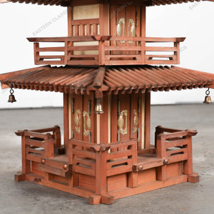 Vintage Japanese Pagoda — Wood (SKU: 25D-001-1) - 