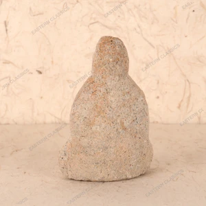 Antique Japanese Sado No Face Buddha — Stone (SKU: 25D-338-1) -