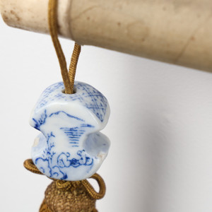 Set of Japanese Kutani Ceramic Scroll Weights (25D-389-8)