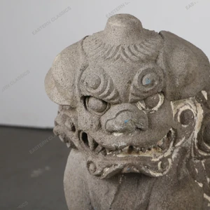 Antique Japanese Lion Statue (SKU: 25D-478) -