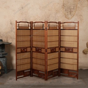Vintage Japanese Panels Screen Divider (SKU: 25D-463) -