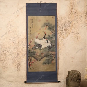 Vintage Japanese Scroll Painting Kakejiku 0509 — Paper (SKU: 0509-8) -