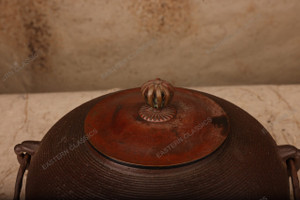 Teaware Antique Japanese Kettle 1912 1926 — Iron, Taisho Era (SKU: 26M-772) - 2