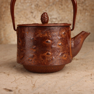 Teaware Vintage Japanese Kettle 1946 1965 Mid — Iron, Showa Era (SKU: 26M-617-2) - 2