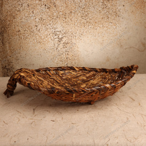 Ikebana Bonsai Vintage Japanese Ikebana Flower Basket 1966 1989 Late — Bamboo, Showa Era (SKU: 26M-785) -