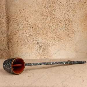 Small Items Vintage Japanese Ladle 1990 2018 — Wood, Heisei Era (SKU: 26M-064) - 1