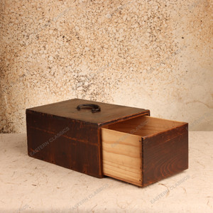 Sewing Boxes Antique Japanese Ko Bako Small Box 1912 1926 — Wood, Taisho Era (SKU: 26M-092) - 2