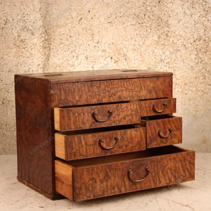 Sewing Boxes Antique Japanese Haribako Sewing Box 1912 1926 — Wood, Taisho Era (SKU: 26M-726-3) - 2