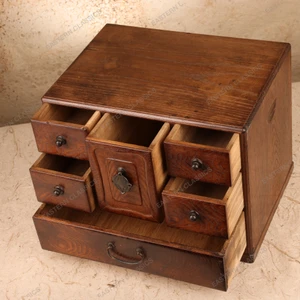 Ko Tansu Small Chest Antique Japanese Small Hikidashi Drawer 1912 1926 — Wood, Taisho Era (SKU: 26M-903) - 2