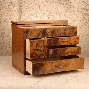 Sewing Boxes Vintage Japanese Haribako Sewing Box 1927 1945 Late Showa, Wood (SKU: 26M-994-2) - 2