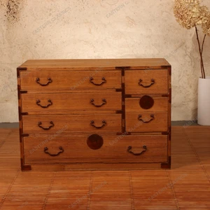 Ko Tansu Small Chest Antique Japanese Ko Tansu Small Chest 1912 1926 — Wood, Taisho Era (SKU: 26M-G071) - 1