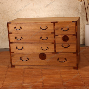 Ko Tansu Small Chest Antique Japanese Ko Tansu Small Chest 1912 1926 — Wood, Taisho Era (SKU: 26M-G072) - 1