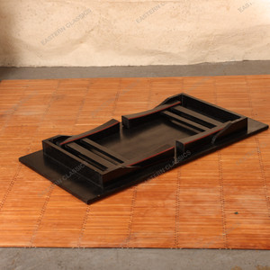 Small Items Antique Japanese Chabudai Folding Table 1927 1945 Early — Wood, Showa Era (SKU: 26M-896-2) - 2