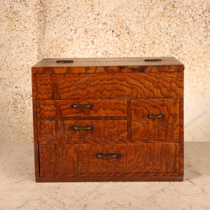 Antique Japanese Haribako Sewing Box, Taisho, 1912-1926 | SKU: 26M-719-2 - 1