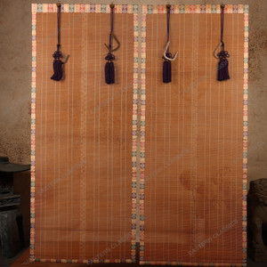 Vintage Japanese Sudare Bamboo Blind (Two-Panel Set), Heisei era, 1990s | SKU: 25D-194-1 - 1