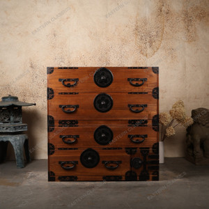 Antique Japanese Isho-Dansu Stacking Clothing Chest, Meiji era (1868-1911) | SKU: 26M-J001 -1